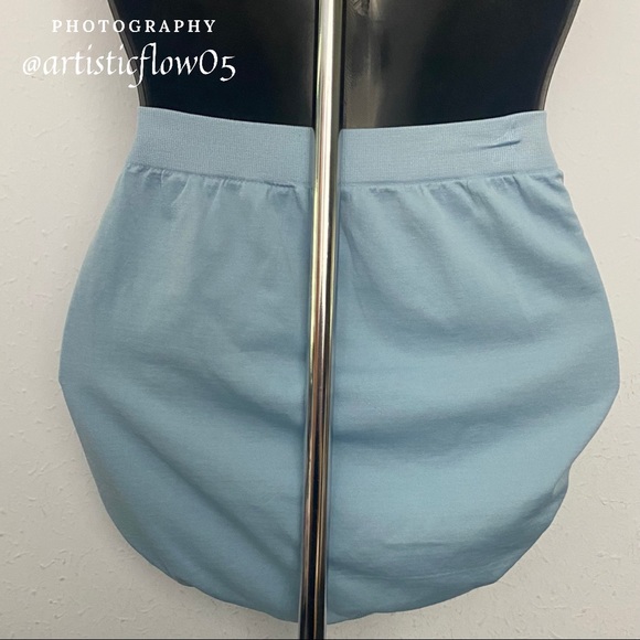 NEW! Vanity Fair Perfectly Yours Seam Free Hi-Cut Misty Grey Blue Underwear - Picture 3 of 4